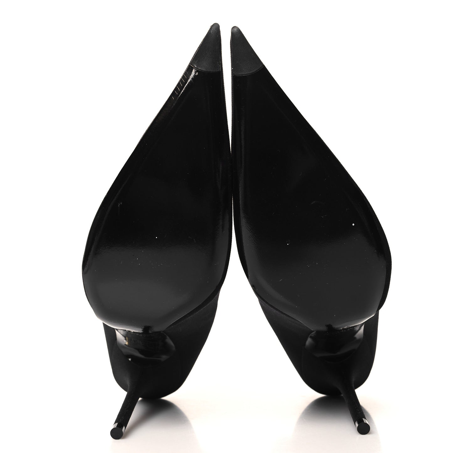 Jersey Crepe Round Toe Knife Booties 41 Black