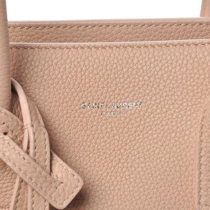Saint Laurent Grained Calfskin Baby Sac De Jour Souple Rose 5 of 7