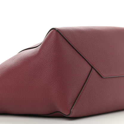Celine Soft Grained Calfskin Small Belt Cabas Phantom Light Burgundy 8 of 10