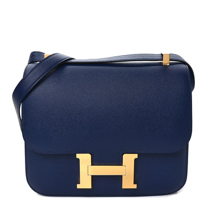 Hermes Epsom Constance 24 Bleu Saphir 1 of 9