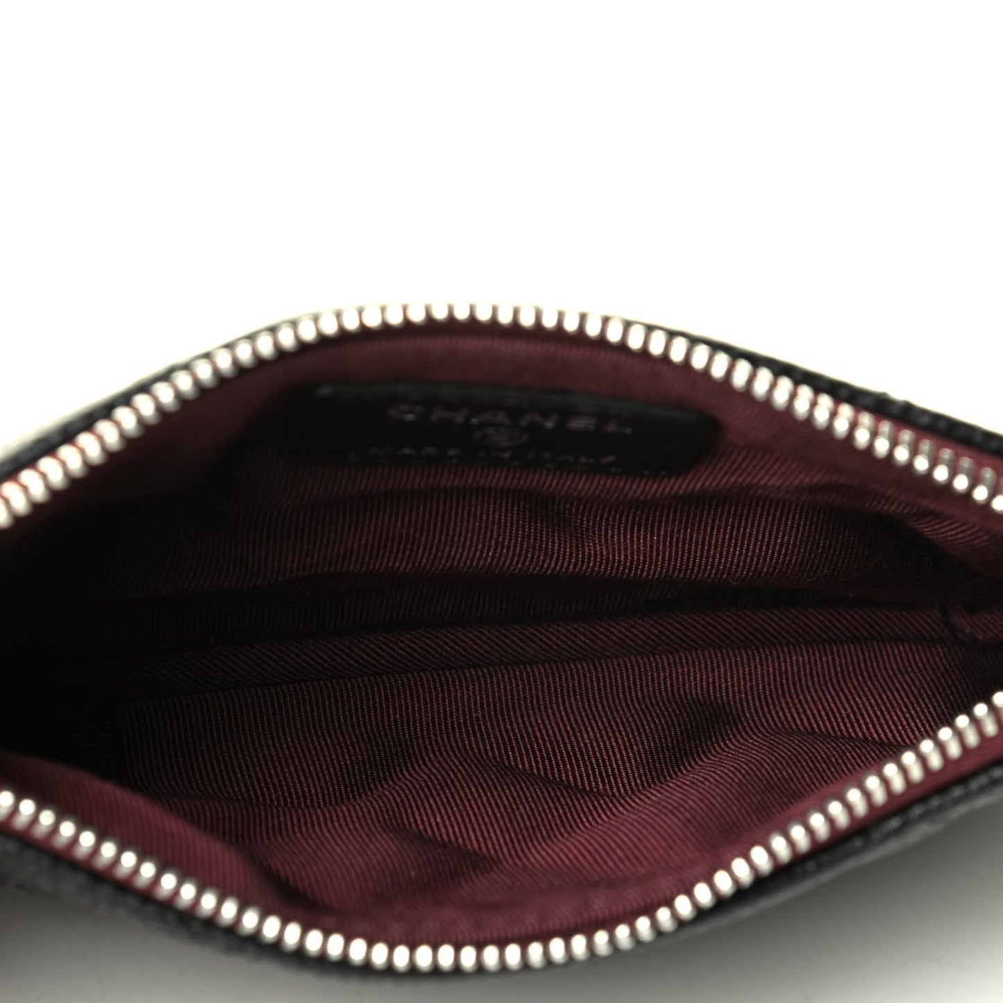 Caviar Quilted Small Cosmetic Case Black