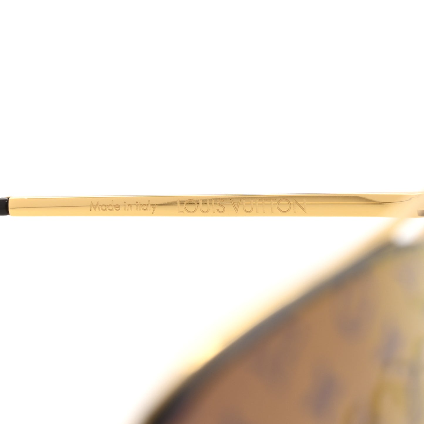 Metal Clockwise Sunglasses Z1020E Gold Brown