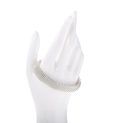 Tiffany Sterling Silver Somerset Mesh Bracelet 2 of 4