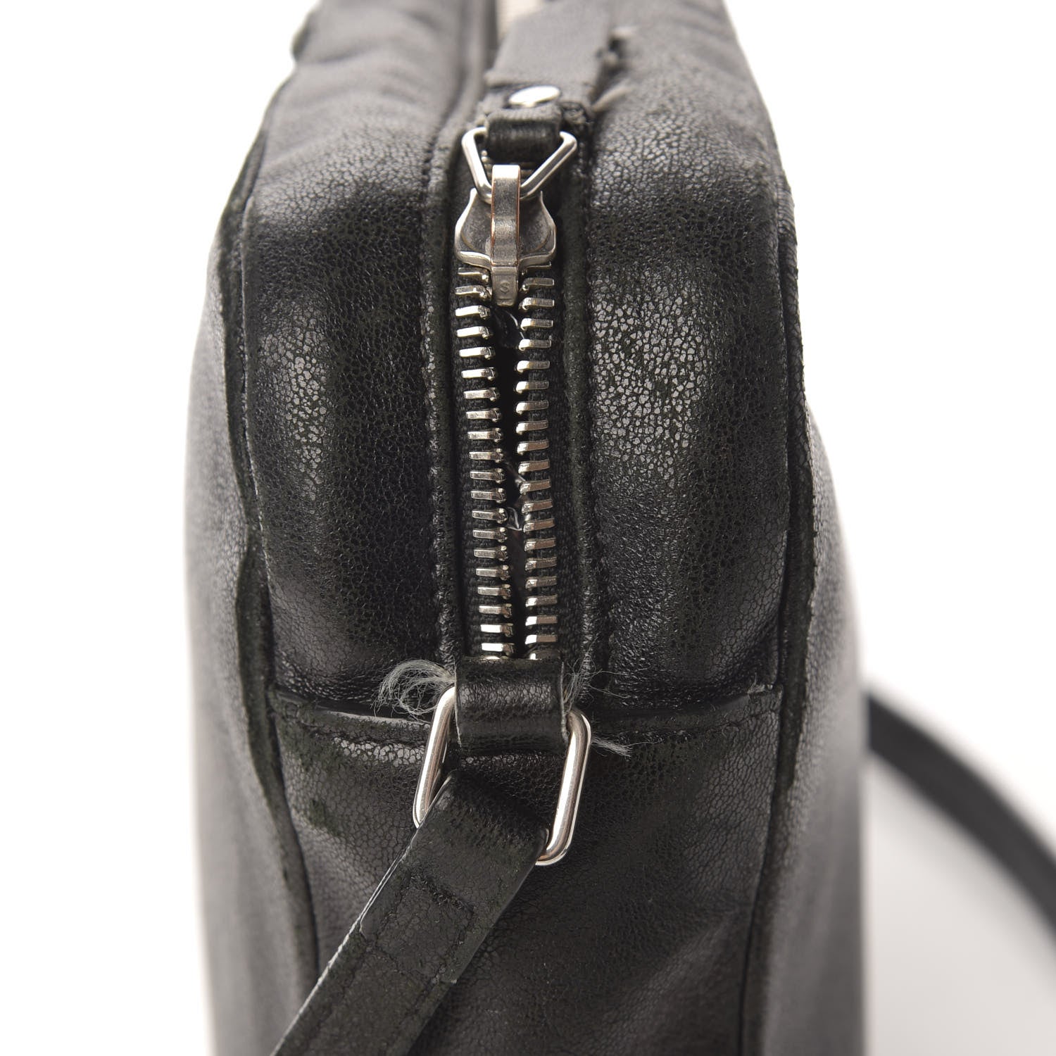 Saint Laurent Lambskin Monogram Small Lou Camera Bag Black 15 of 19