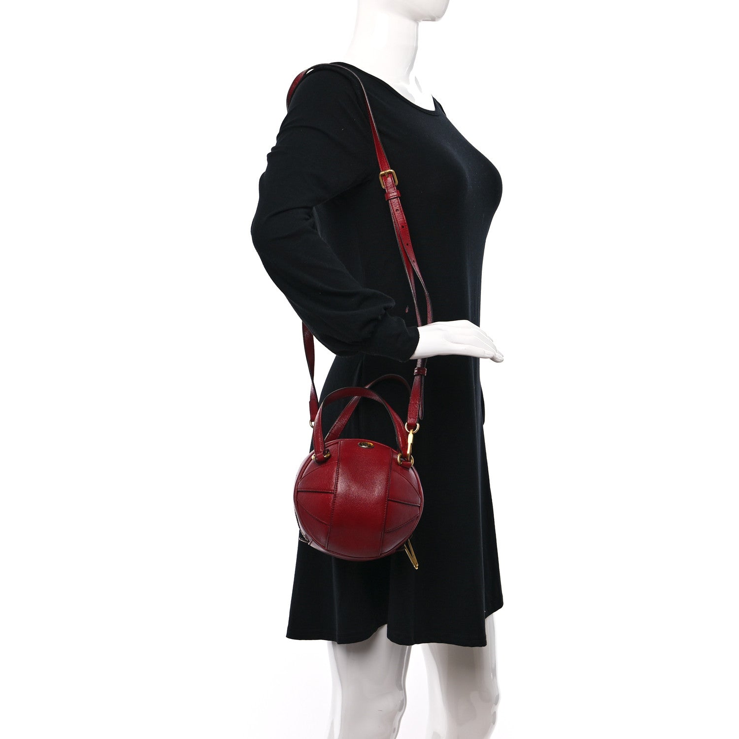 Gucci Piuma Lux Energy Mini Tifosa Basketball Shaped Shoulder Bag Romantic Cerise 2 of 10