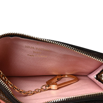 Louis Vuitton Damier Ebene Recto Verso Card Holder Rose Ballerine 5 of 9