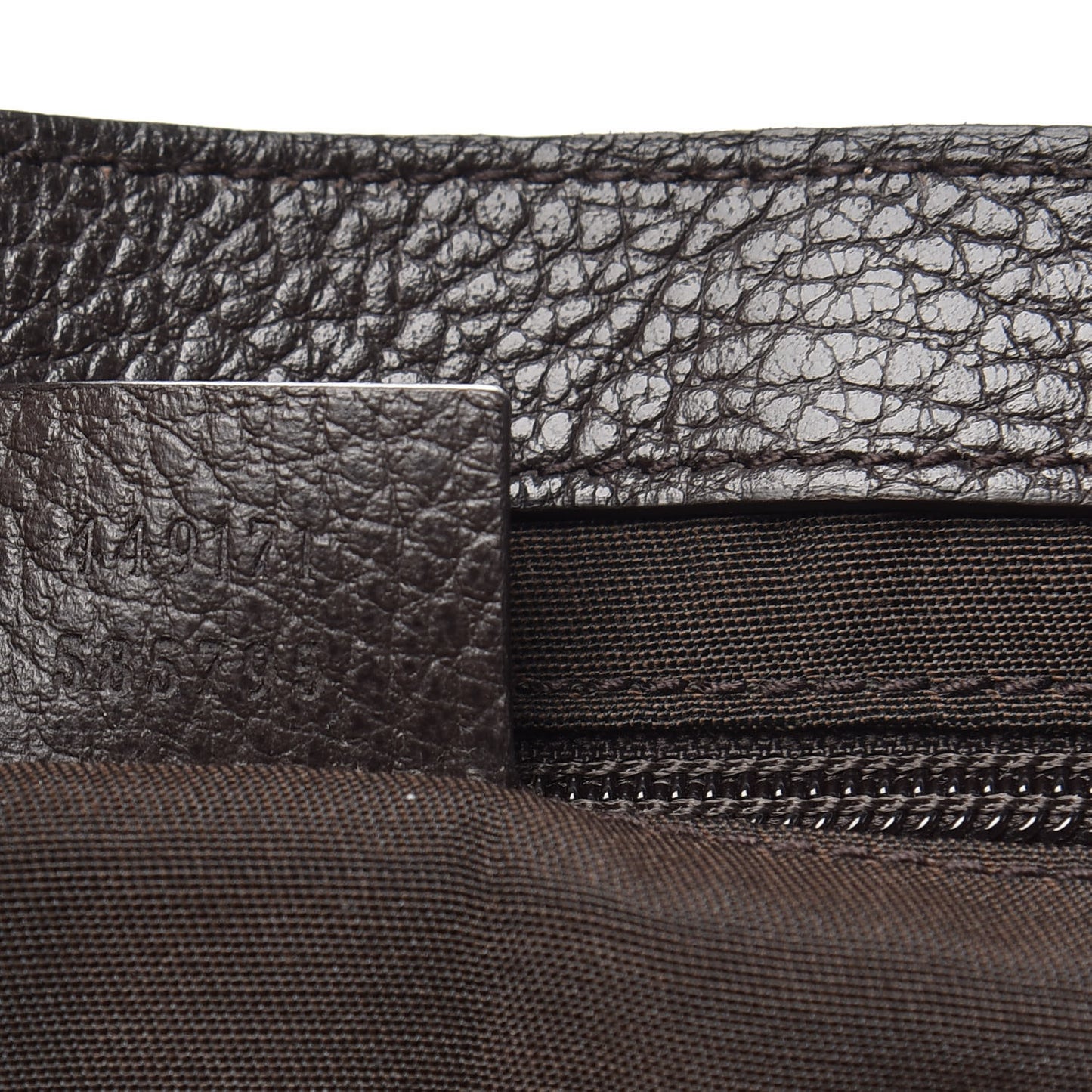 Monogram Large Flap Messenger Bag Beige Dark Brown