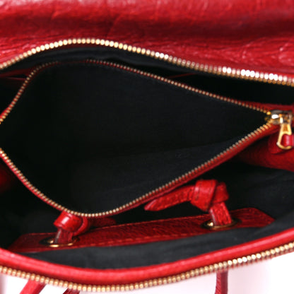 Balenciaga Agneau S Blanket Square Tote Rouge Brique 7 of 13