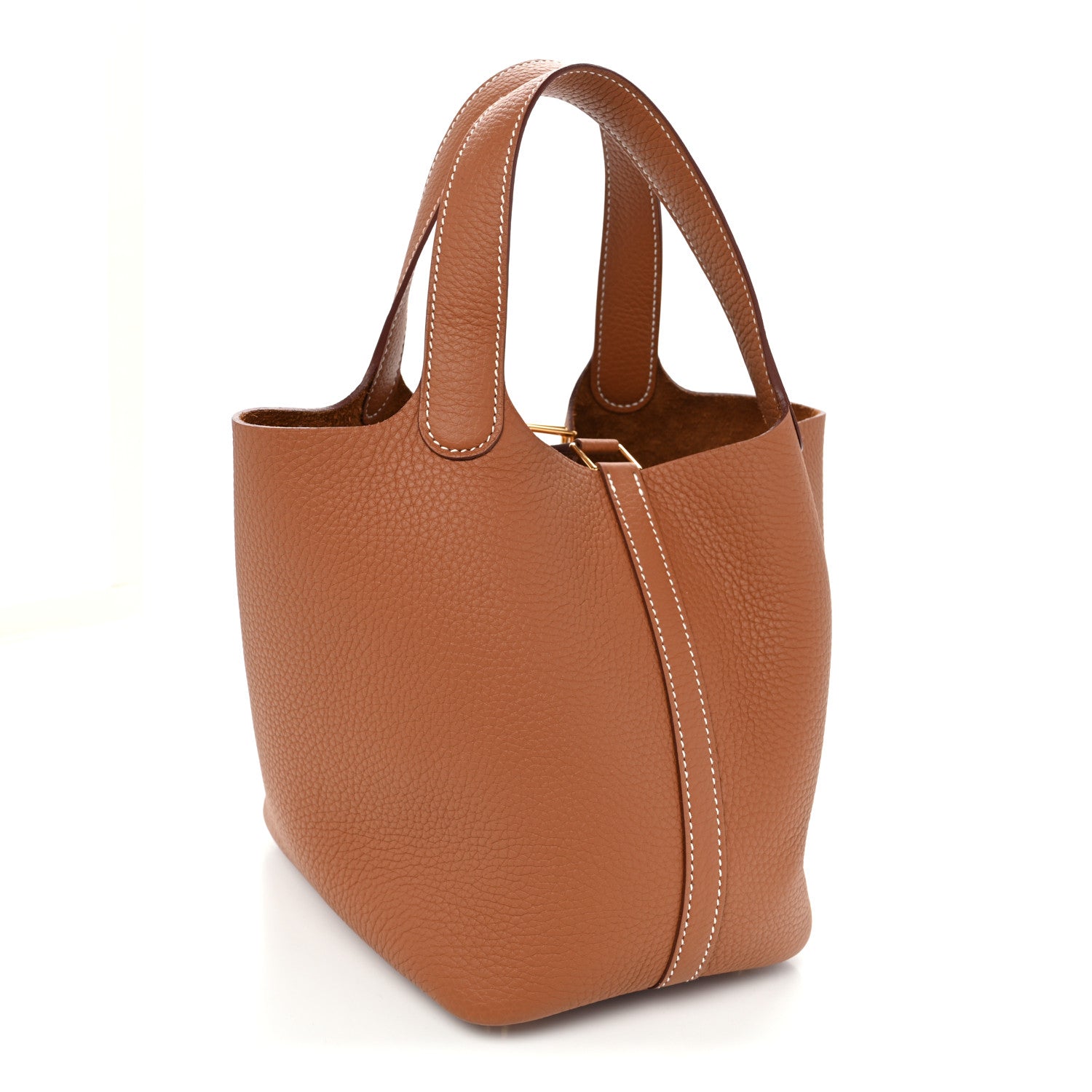 Hermes Taurillon Clemence Picotin Lock 18 PM Gold 3 of 10