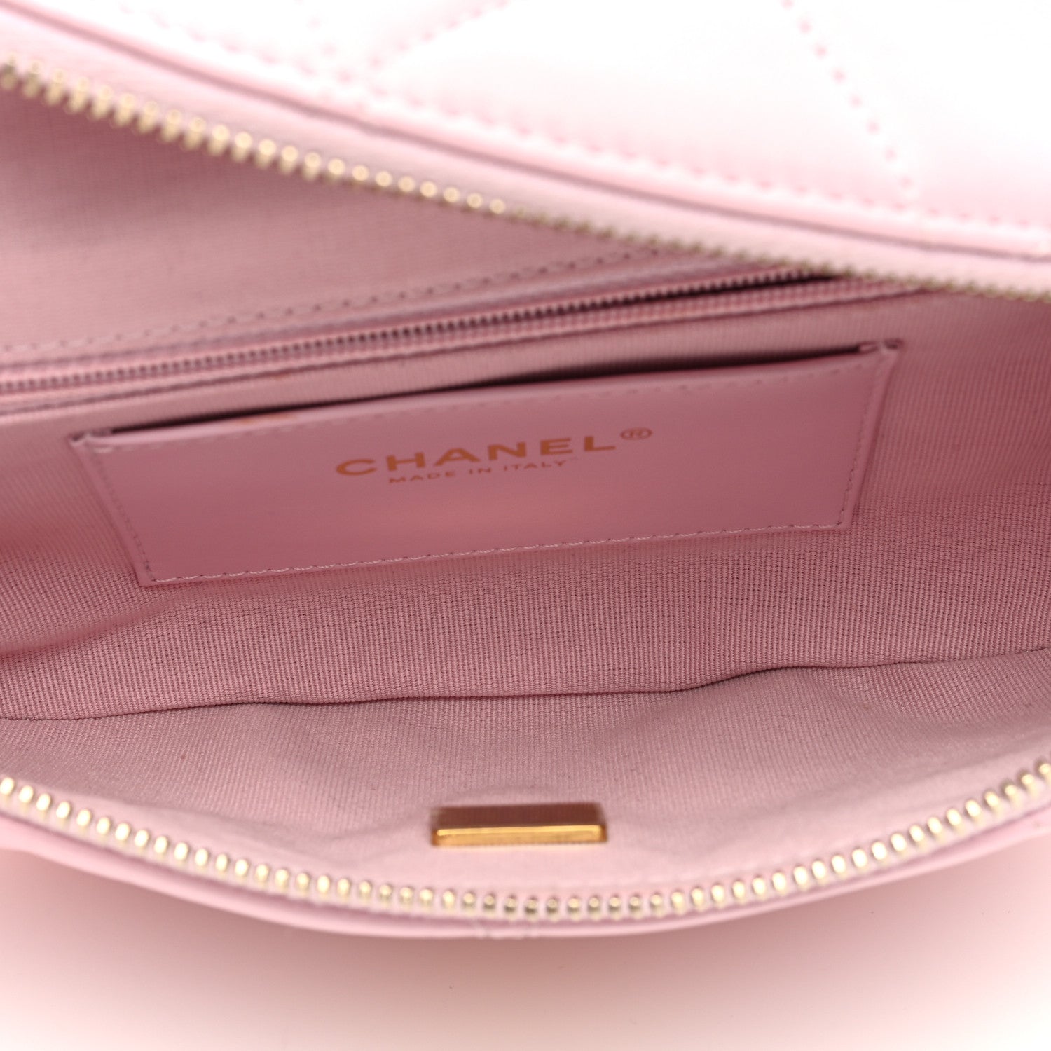 Chanel Lambskin Enamel Quilted Waist Bag Light Pink 5 of 9