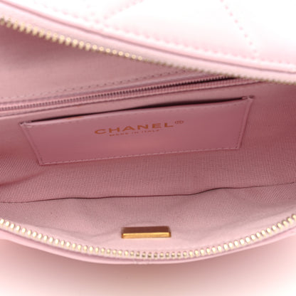 Chanel Lambskin Enamel Quilted Waist Bag Light Pink 5 of 9