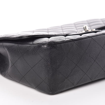 Chanel Caviar Quilted Jumbo Single Flap Black 5 of 13