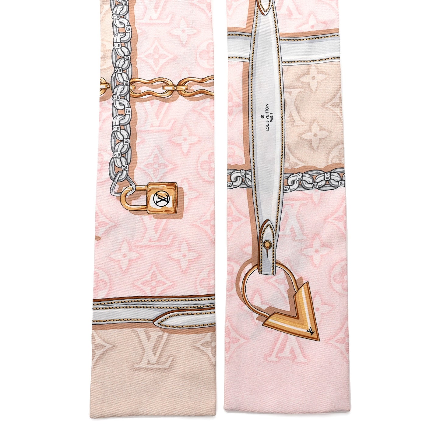 Silk Monogram Confidential Bandeau Light Pink