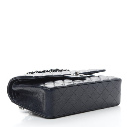 Chanel Caviar Quilted Medium Double Flap Navy 5 of 15