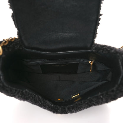 Chanel Shearling Quilted Hobo Black 5 of 9