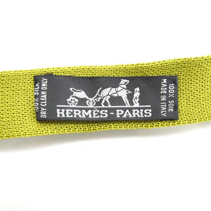 Hermes Mens Silk Neck Tie Green 3 of 3