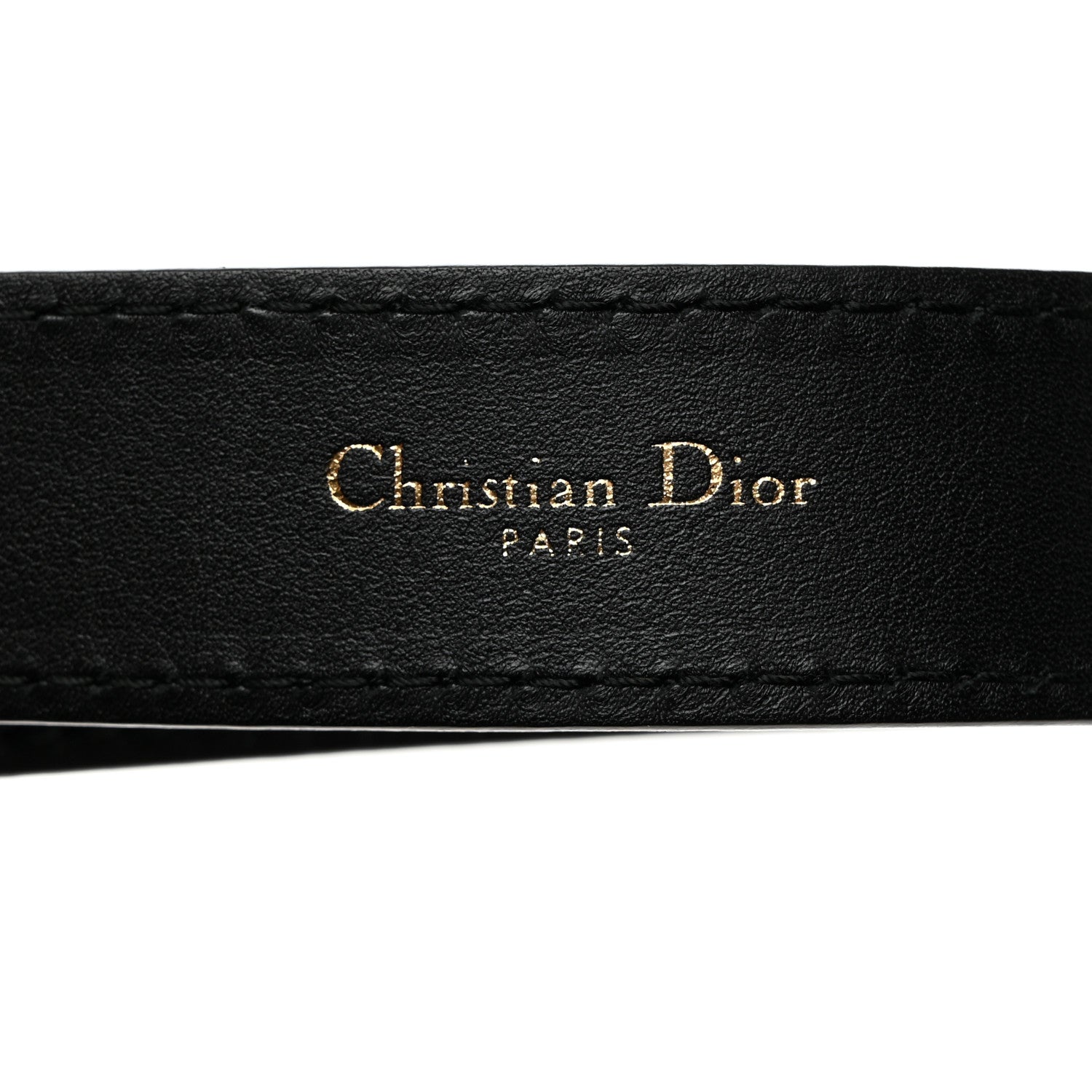 Christian Dior Calfskin D Fence Belt 80 32 Black 6 of 7