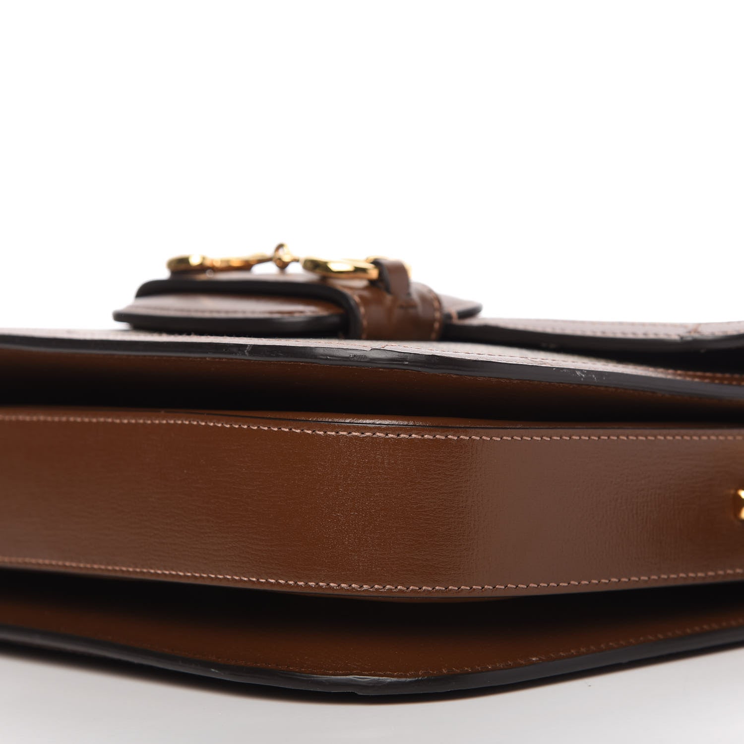 Gucci GG Supreme Monogram Horsebit 1955 Shoulder Bag Beige Brown Sugar 7 of 10