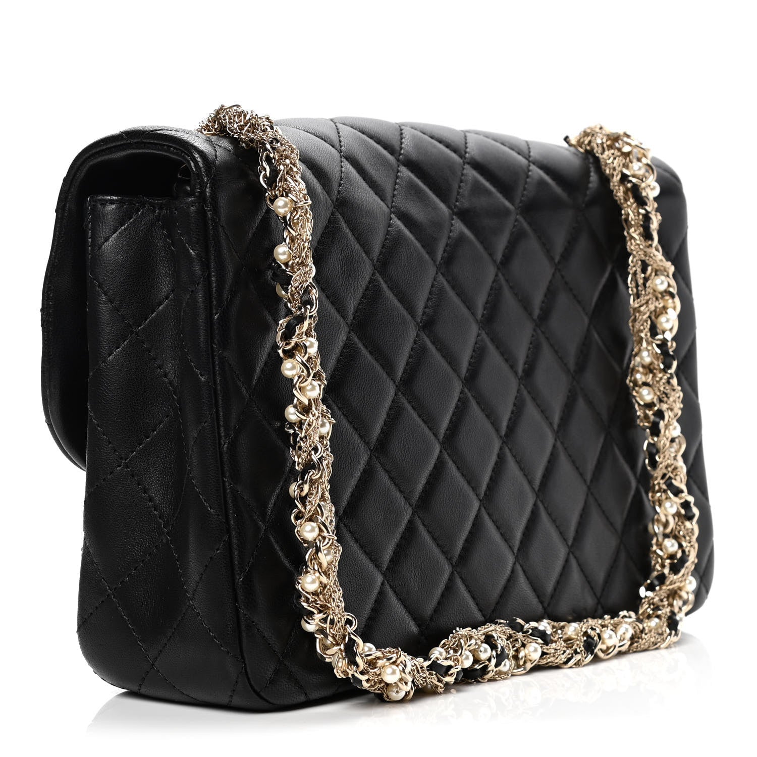 Chanel Lambskin Medium Westminster Pearl Flap Black 3 of 6