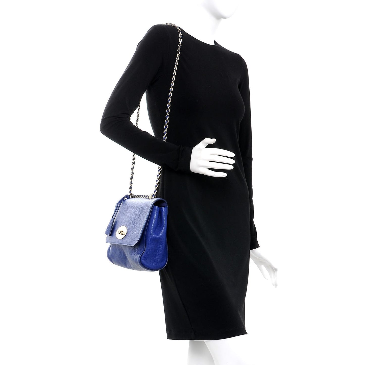 Classic Grain Medium Lily Flap Neon Blue