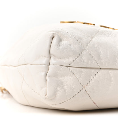 Chanel Shiny Calfskin Quilted Mini Chanel 22 White 8 of 9