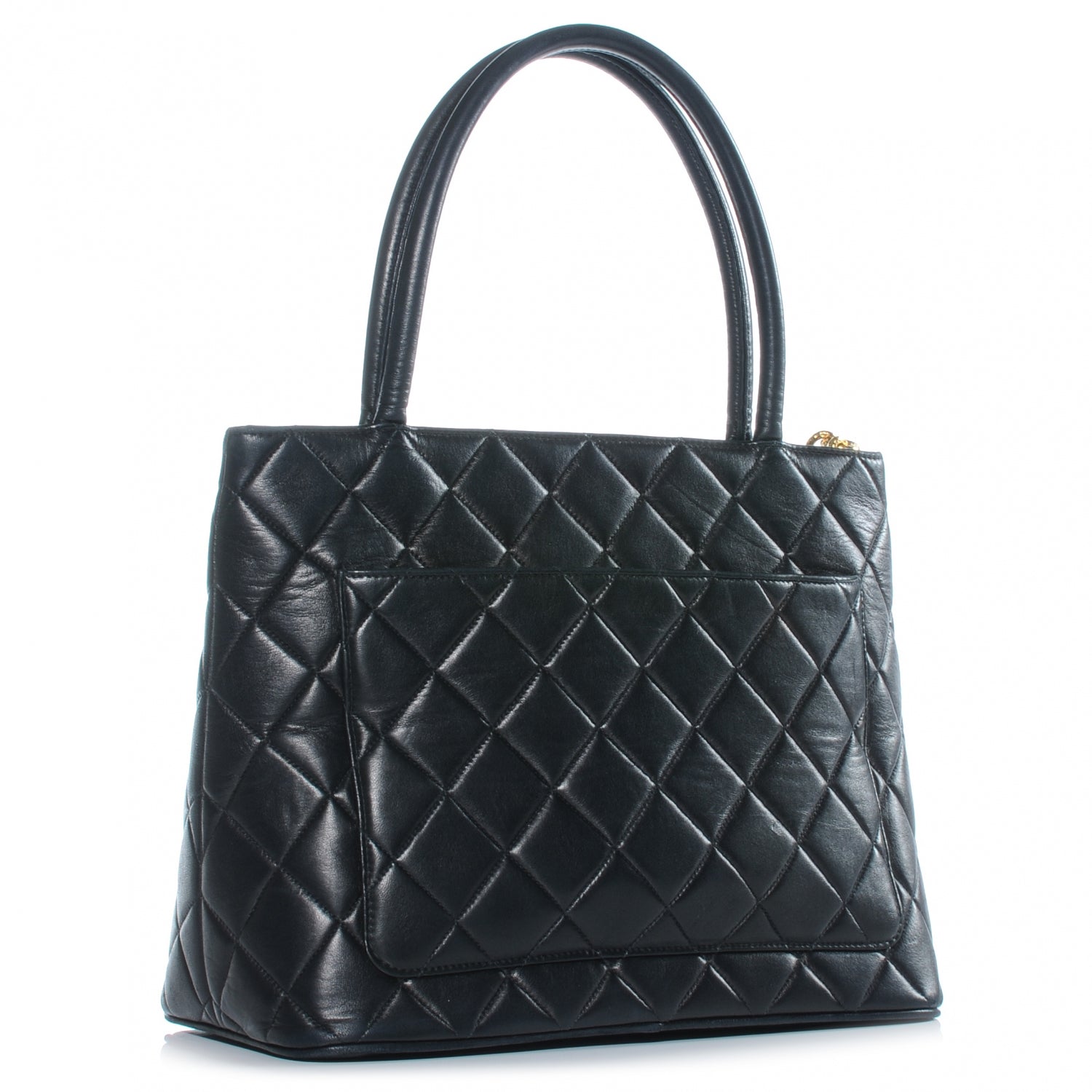 Chanel Lambskin Medallion Tote Black 3 of 8