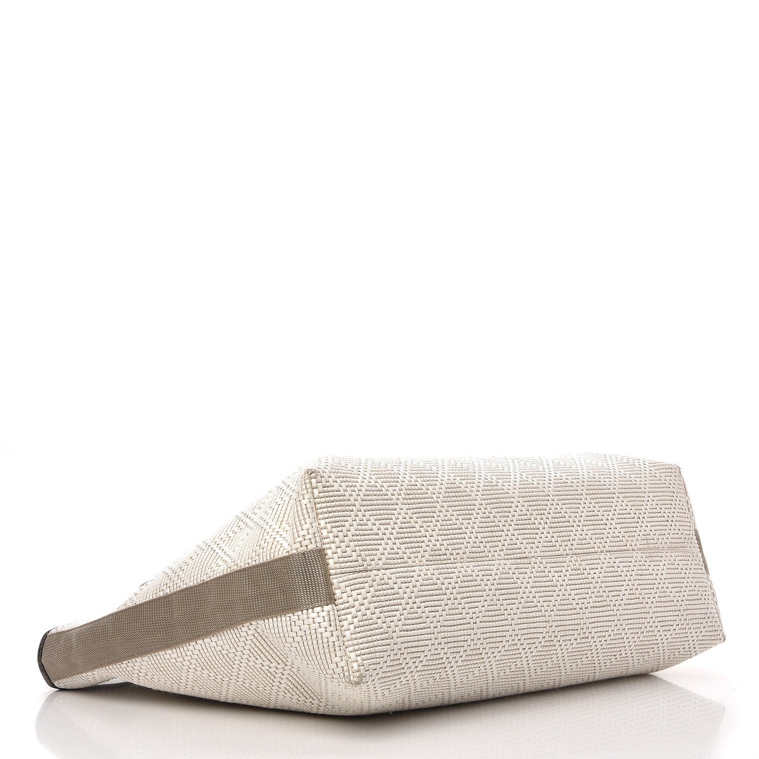 Gucci Woven Raffia Diamante Tote White 4 of 12