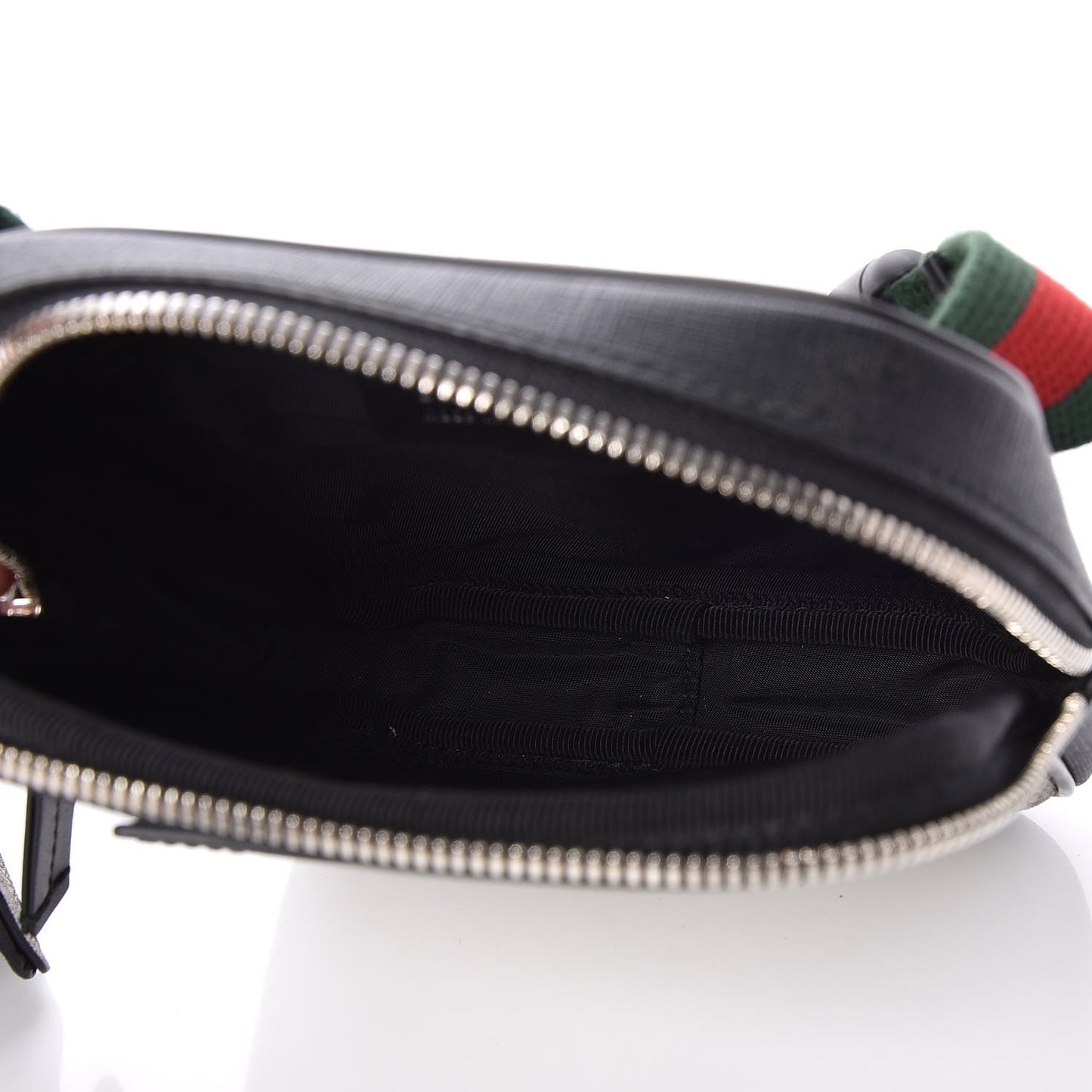 GG Supreme Monogram Web Belt Bag Black