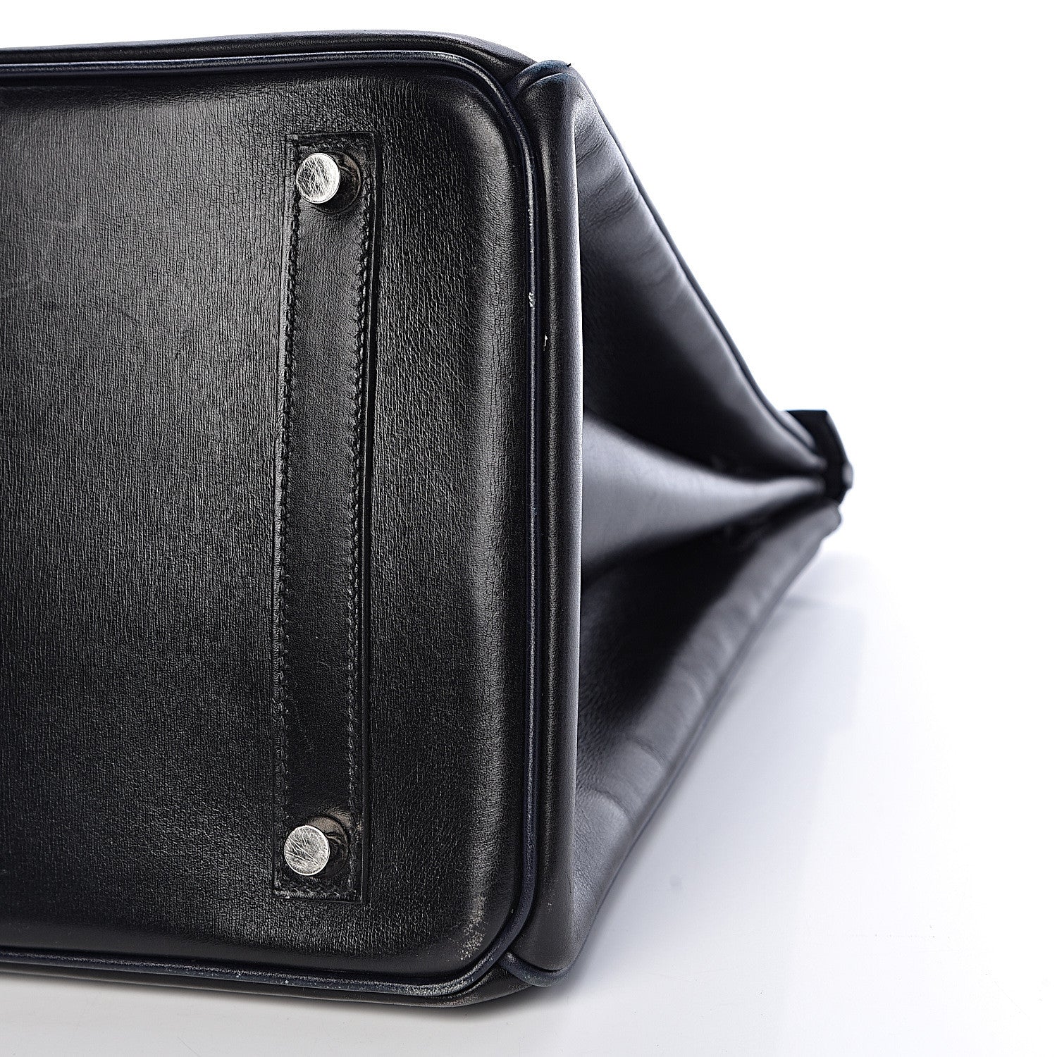 Hermes Box Birkin 35 Black Bleu Marine 37 of 42