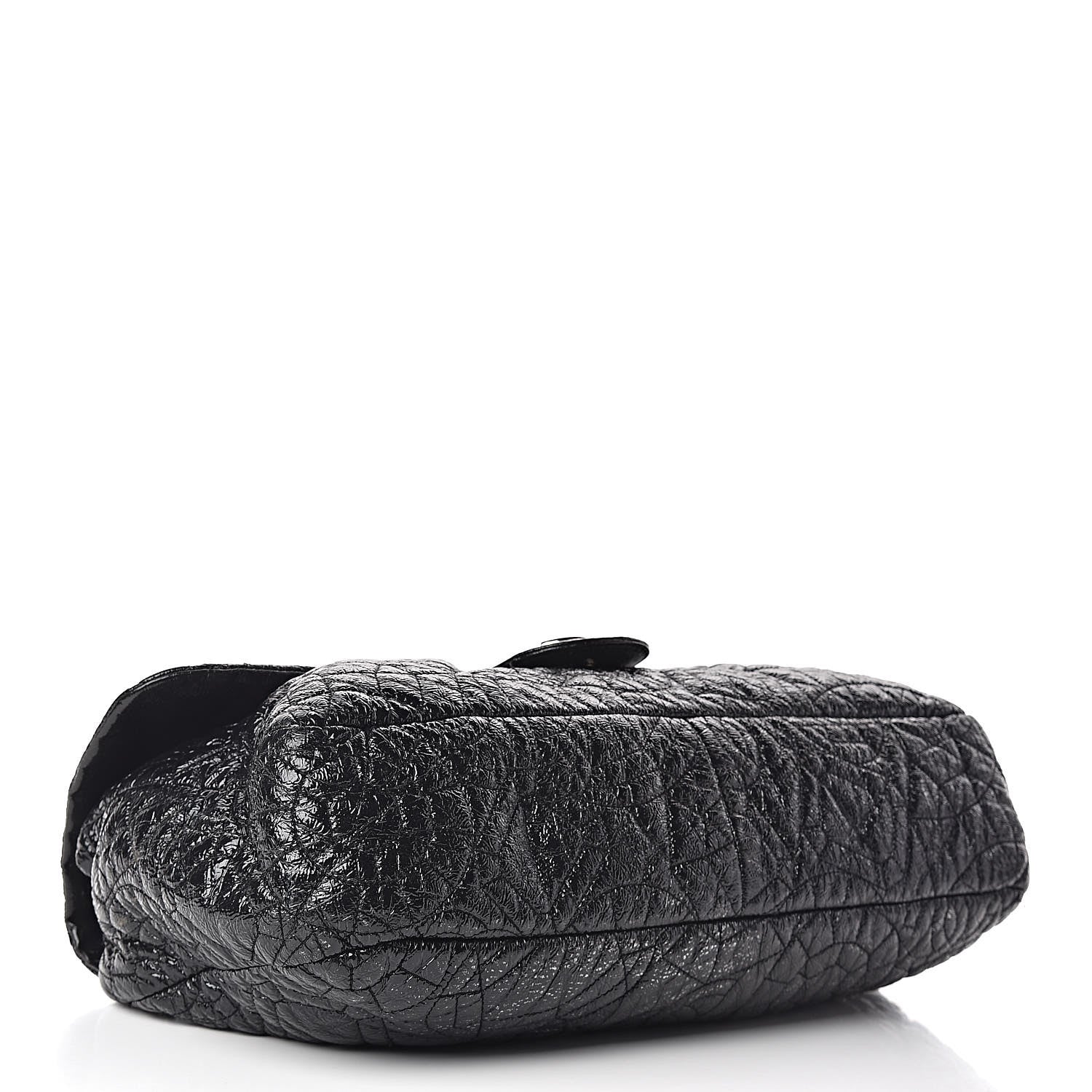 Chanel Vinyl Graphic Edge Flap Black 4 of 15