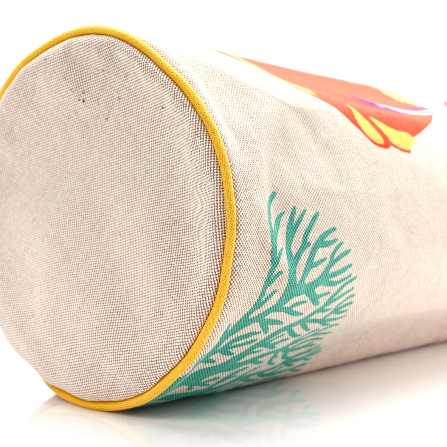 Hermes Toile H Canvas Under The Waves Drawstring Duffle Bag 9 of 9