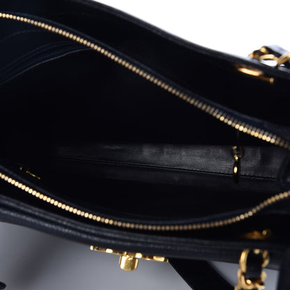 Chanel Caviar Flap Shoulder Bag Navy 5 of 8