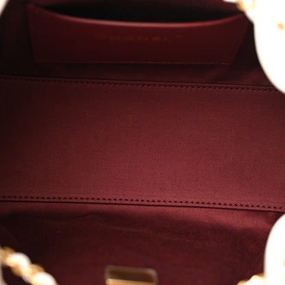 Chanel Caviar Quilted Mini Chanel 25 Handbag White 5 of 11