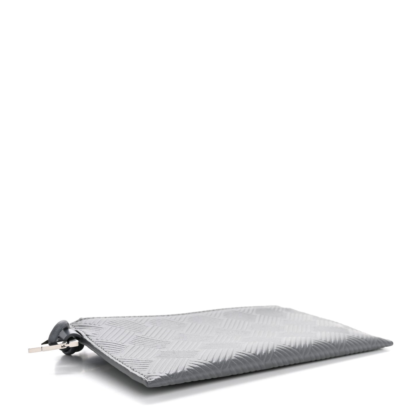 Debossed Calfskin Mens Bill Pouch Thunder