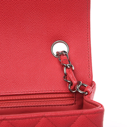 Chanel Caviar Quilted Mini Rectangular Flap Light Red 11 of 11