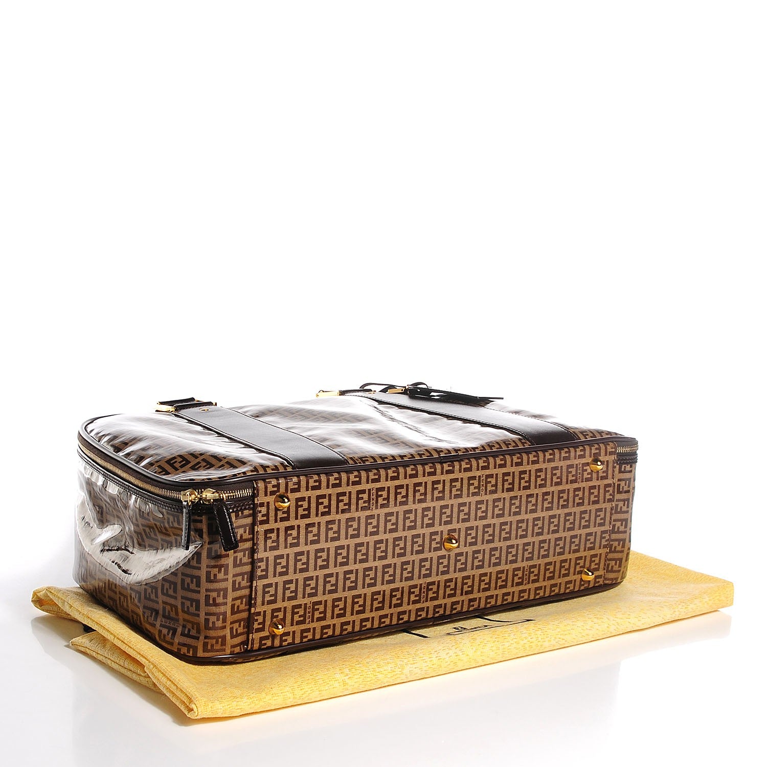 Fendi Vinyl Zucchino Carry On Luggage Moro 4 of 7