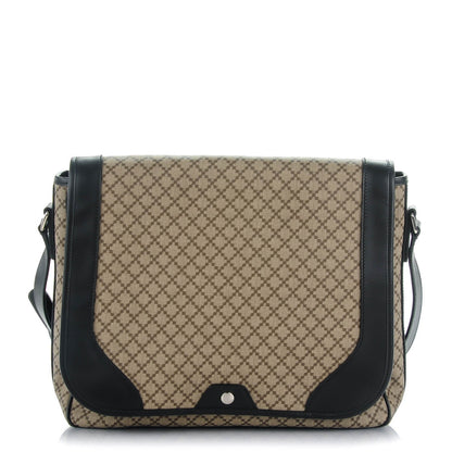 Gucci Diamante Large Flap Messenger Bag Beige Black 1 of 7