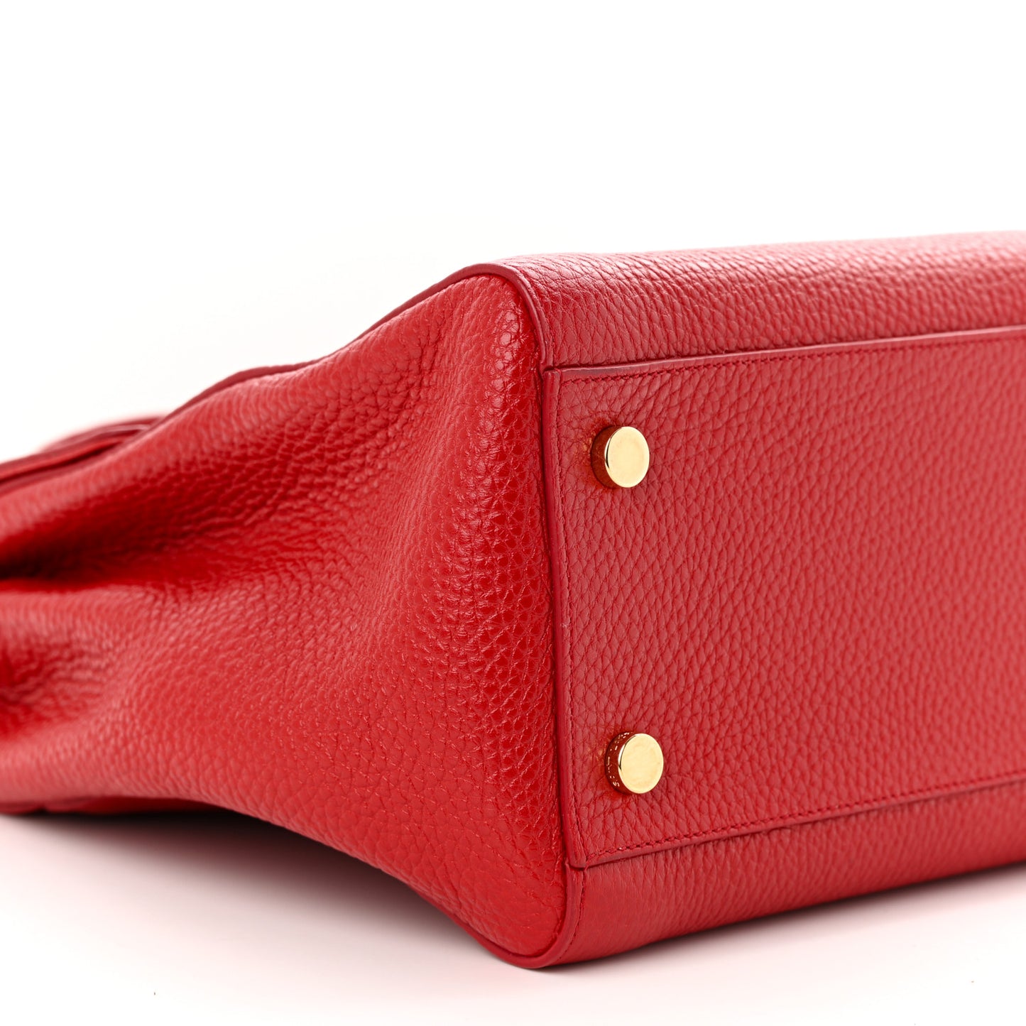 Calfskin Medium Moujik Top Handle Bag Vermillon