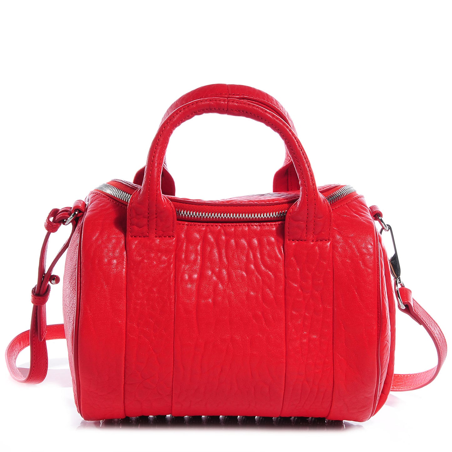 Pebbled Lambskin Rockie Cola w Silver Hardware