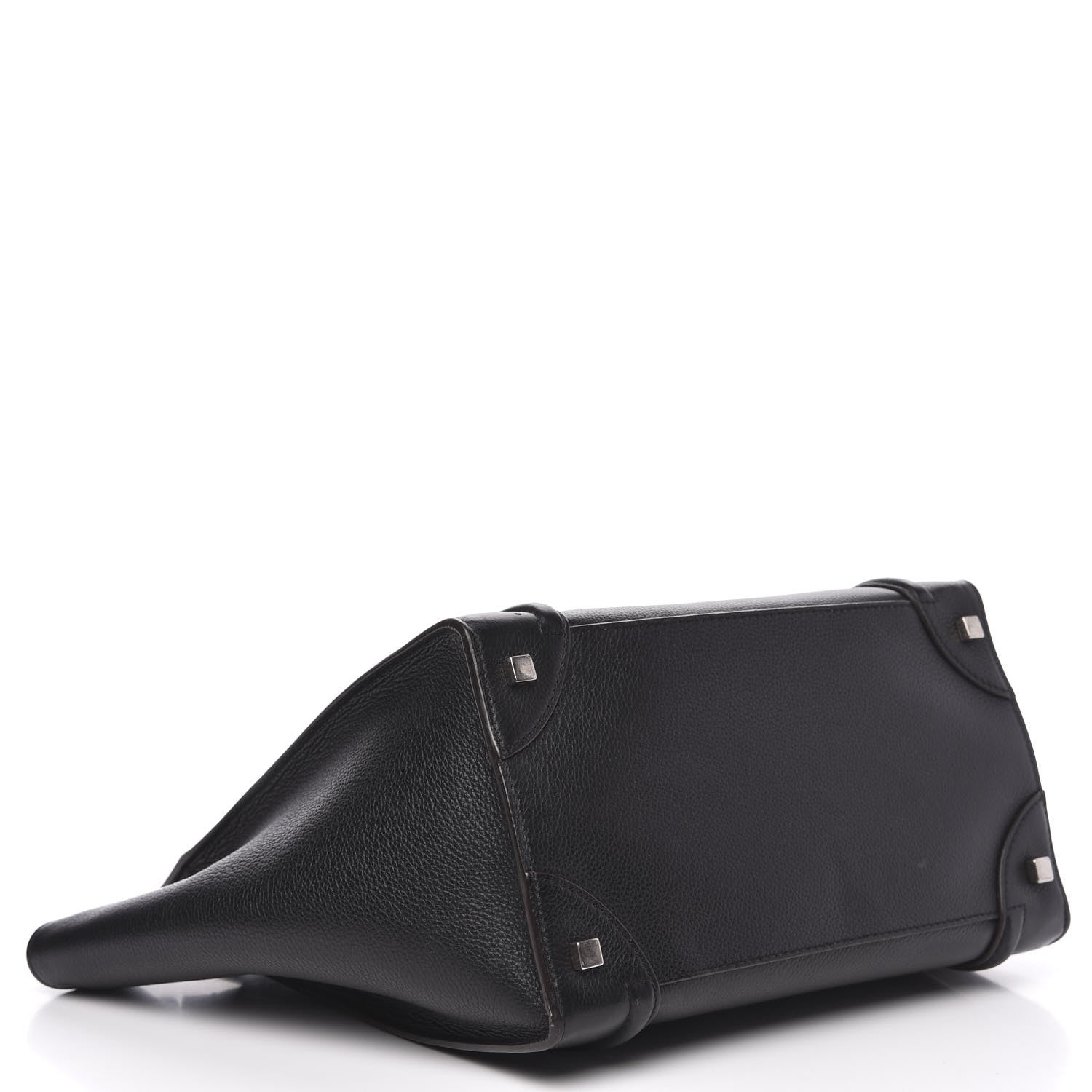 Celine Drummed Calfskin Mini Luggage Black 4 of 12