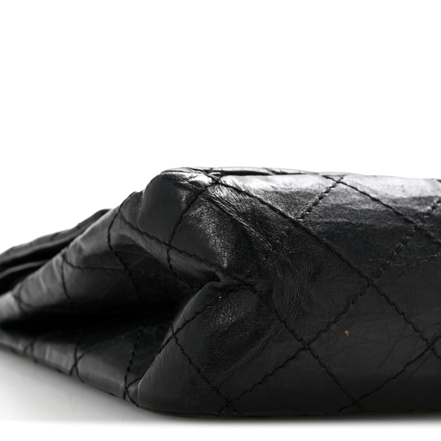 Aged Calfskin Quilted 2.55 Reissue 226 Flap Black