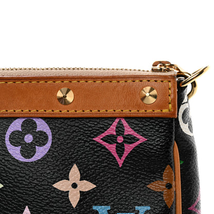 Louis Vuitton Monogram Multicolor Pochette Accessories Black 10 of 16