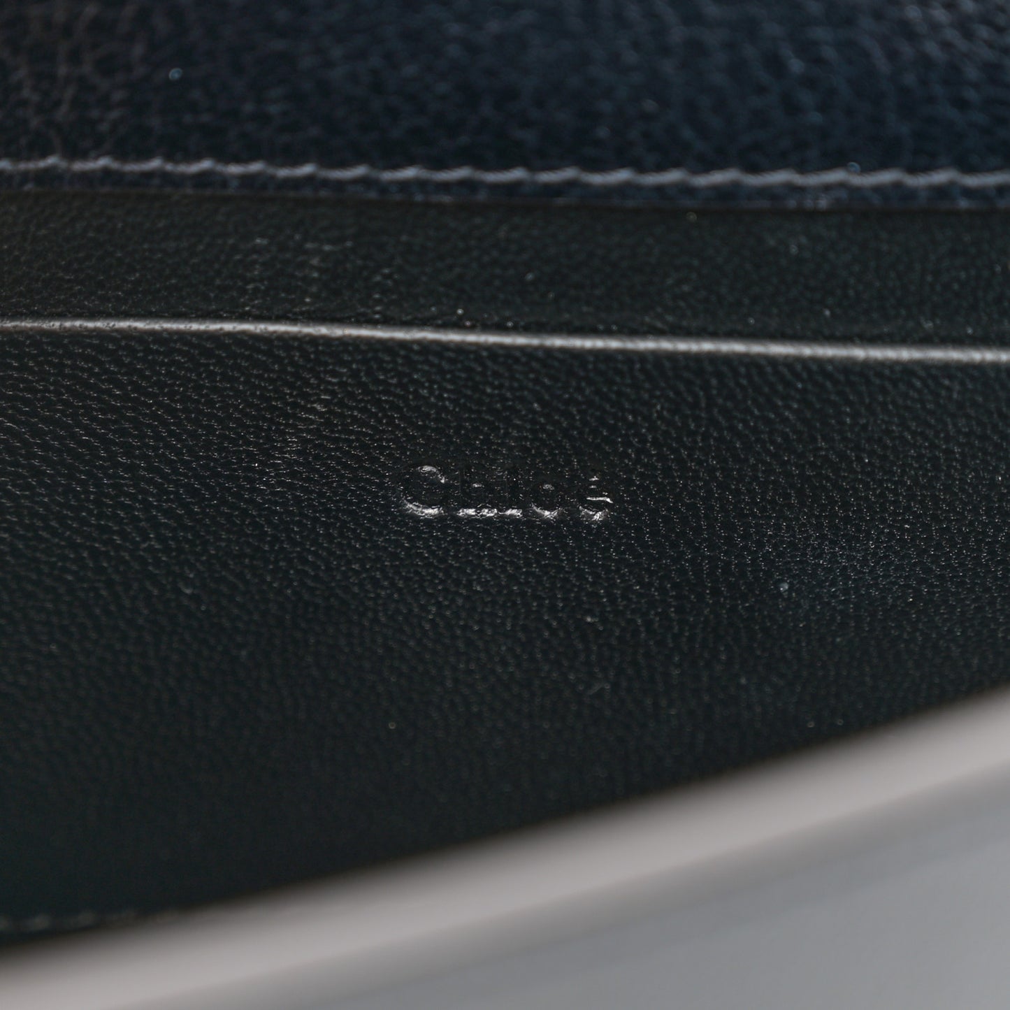 Calfskin Small Nile Bracelet Minaudiere Bag Silver Blue