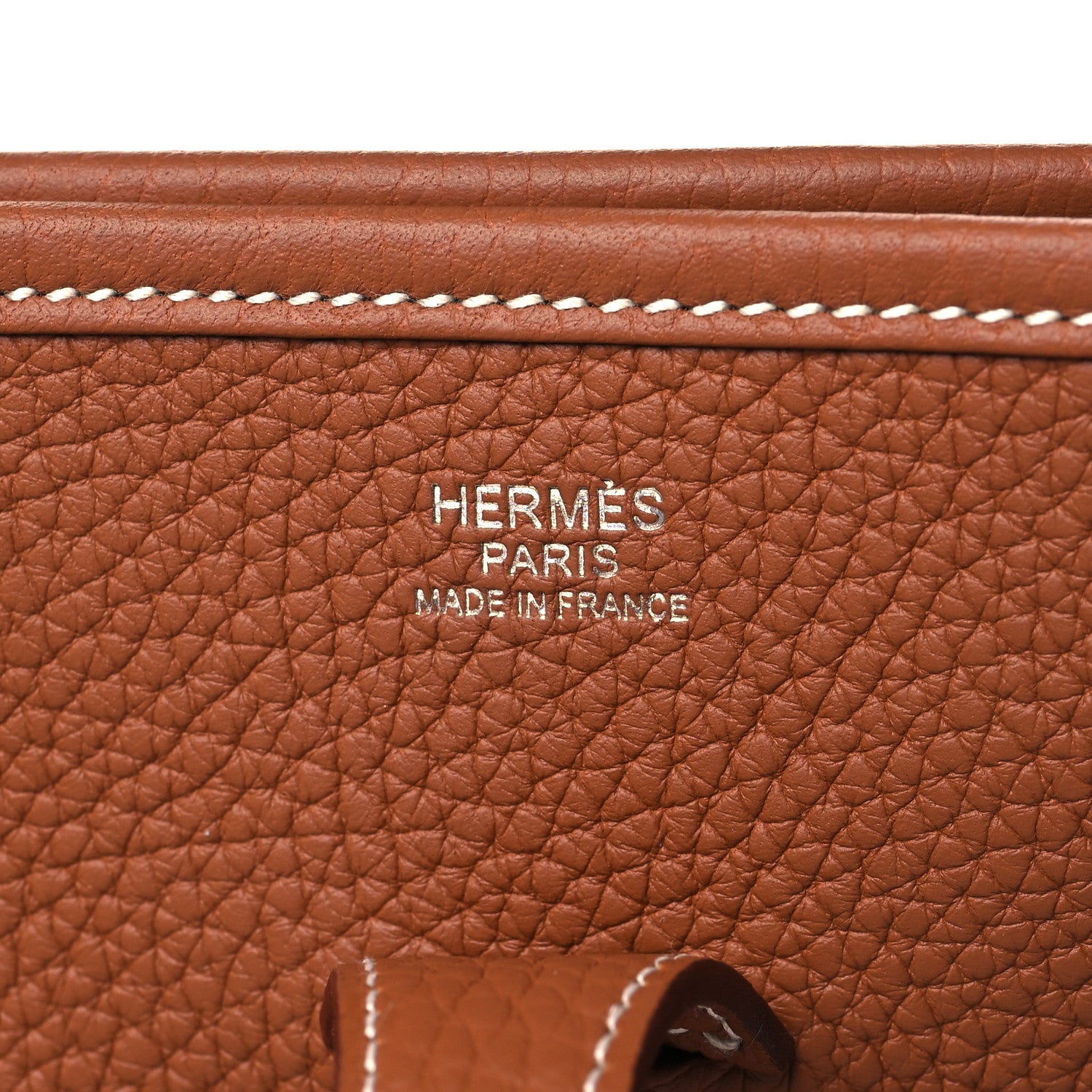 Hermes Taurillon Clemence Evelyne III PM Gold 5 of 9