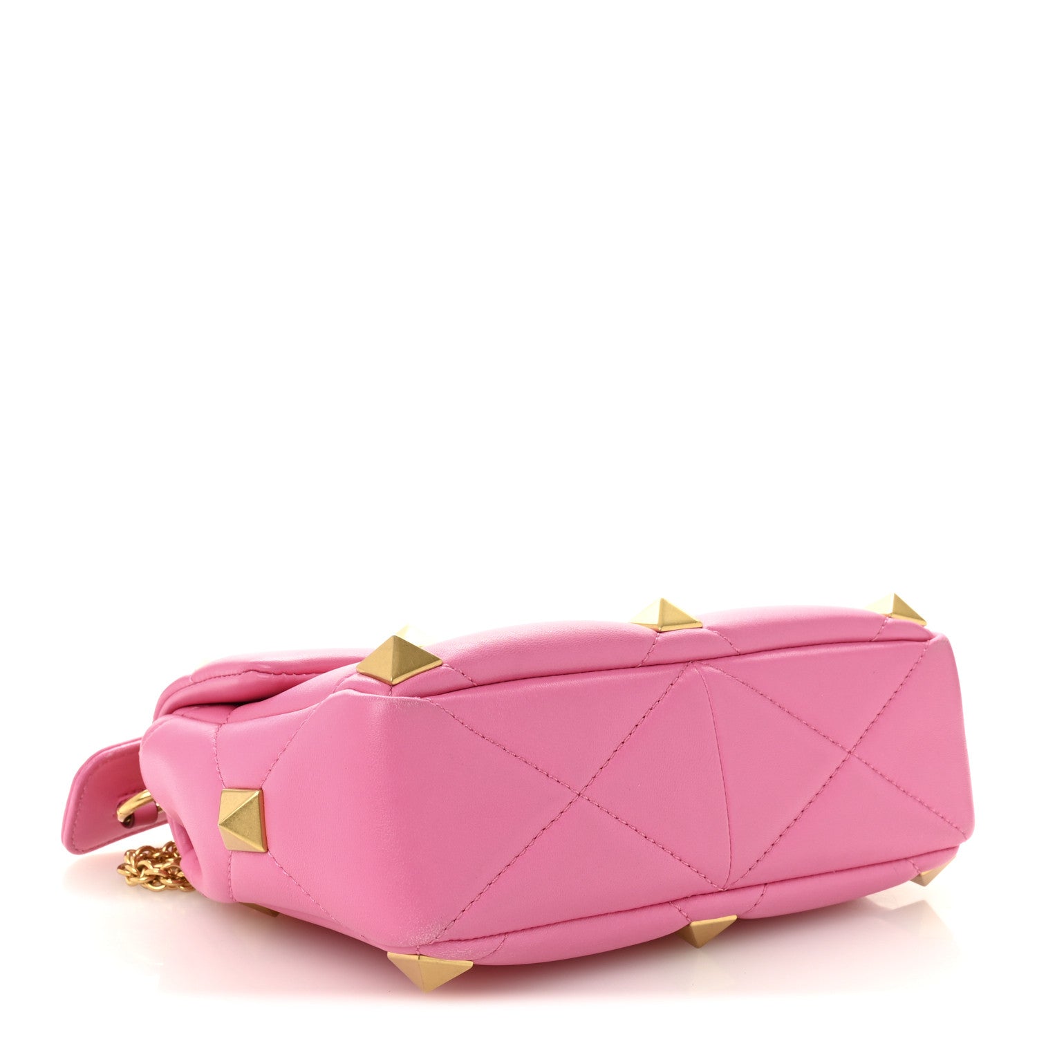 Valentino Garavani Nappa Medium Roman Stud Shoulder Bag Feminine Pink 4 of 12