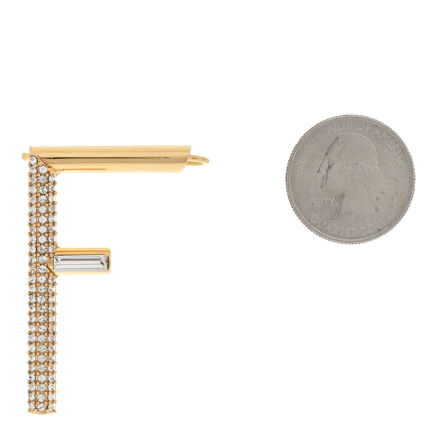 Metal Crystal First Single Earring
