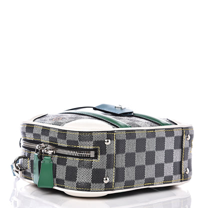 Louis Vuitton Damier Valisette BB Black White 3 of 9