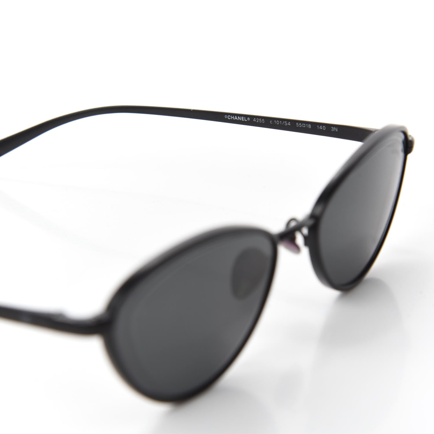 Chanel Cat Eye Sunglasses 4255 Black 6 of 8