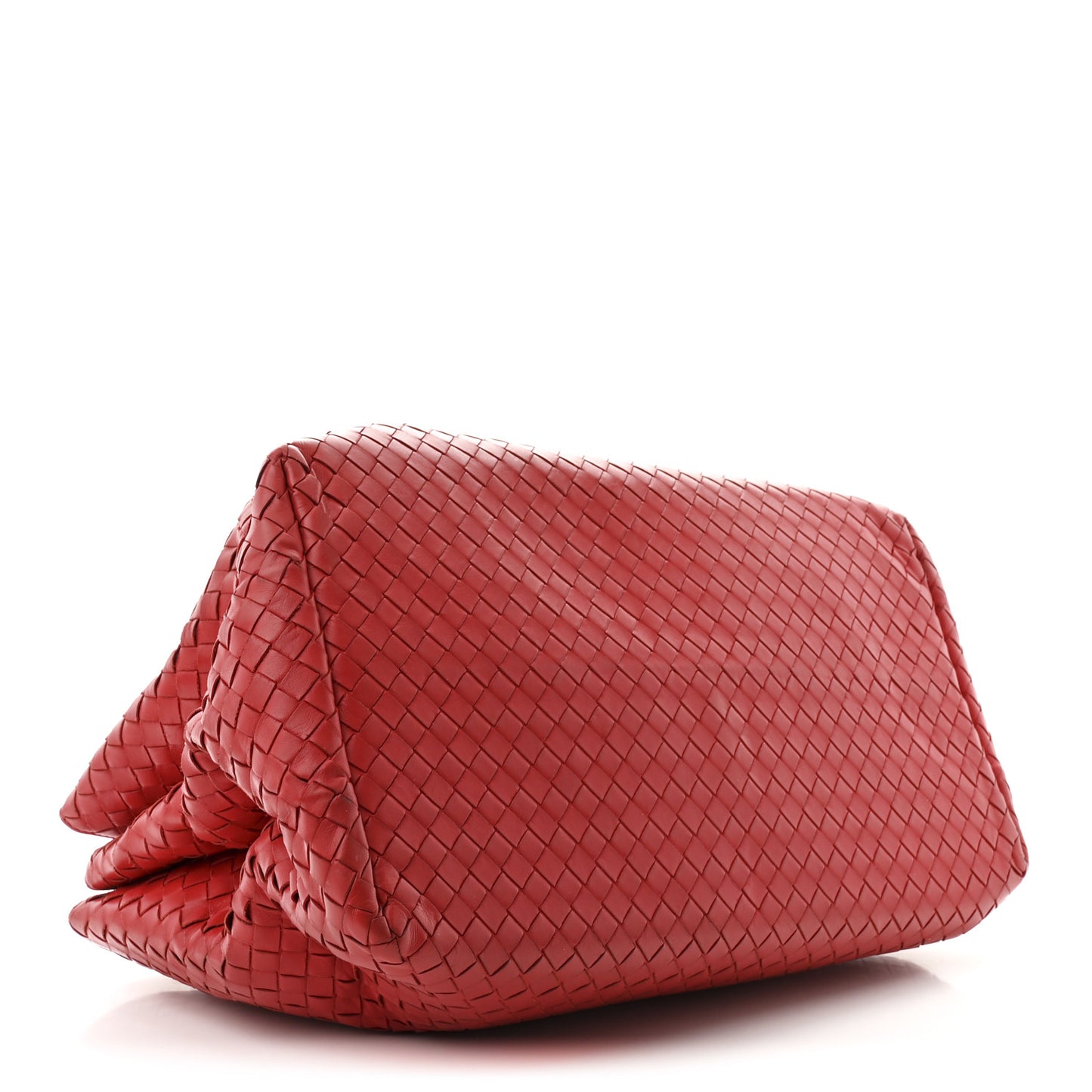 Light Calf Intrecciato Medium Roma Fraise