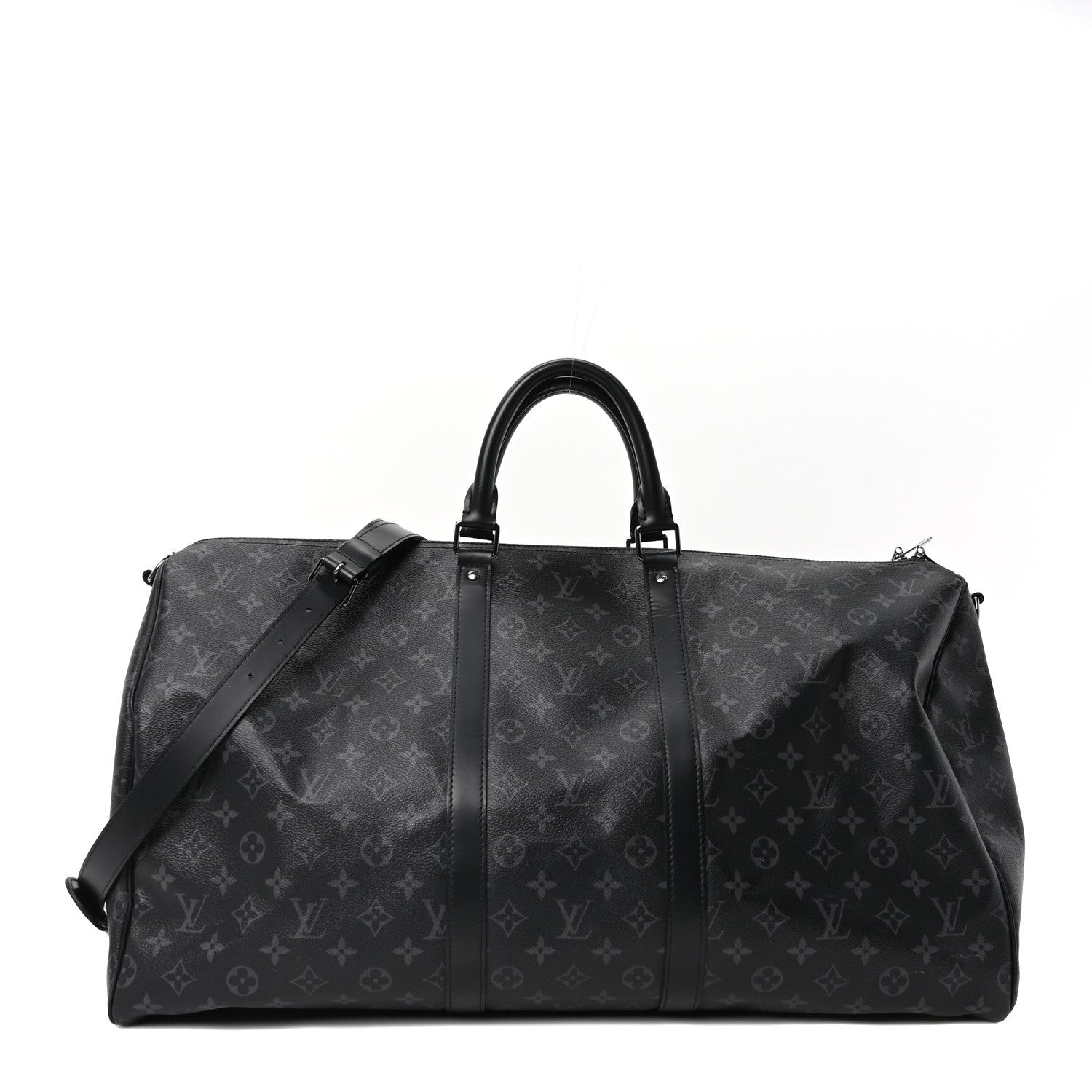 Louis Vuitton Monogram Eclipse Keepall Bandouliere 55 1 of 9